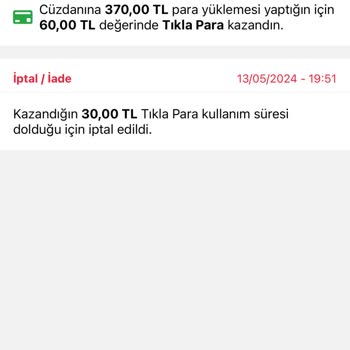 Tıkla Gelsin Yüklenen Para Hesapta Görünmüyor Ve Destek Cevap Vermiyor