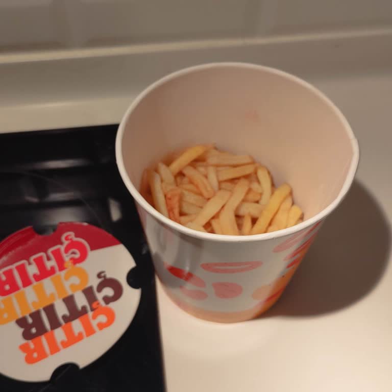 Burger King Beylikdüzü Büyükşehir Mahallesi Yarım Gelen Kova Patates