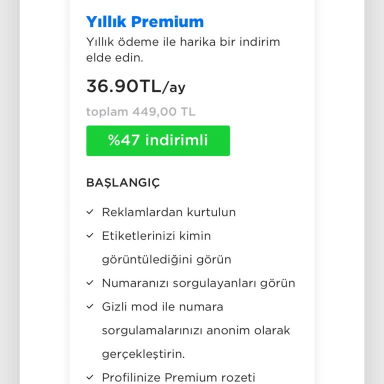 Getcontact İndirimli Olduğu Halde 499 TL Çekilmiştir