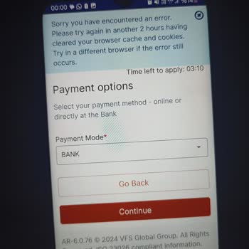 VFS Global Polonya Uzun Dönem Randevusu Ödeme Problemi