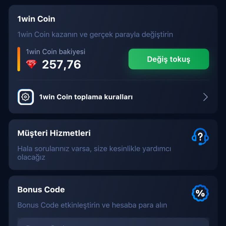 1win Coin Bonus Kullanımı