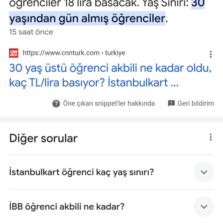 İETT - İstanbul Elektrik Tramvay Tünel İBB Öğrenci 30 Yaş Kararını Geri Al