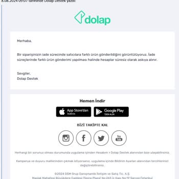 Dolap Uygulamasının Anlamsız Şekilde Hesabımı Kapatması