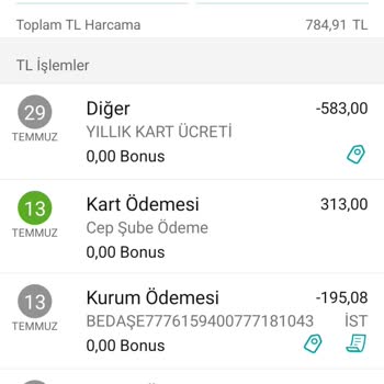 Garanti BBVA Yıllık Hesap İsletim Ücreti