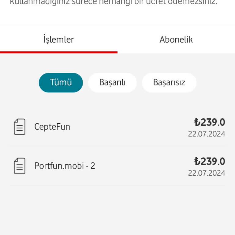 Vodafone İzinsiz Para Çekimi Ve Geri İade Talebi
