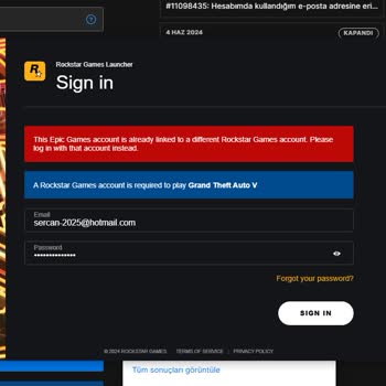 Epic Games Hesabımın Google'dan Bağlandığımda Profil Maili Başkasının