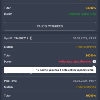 Galabet Hesaptaki Bakiyeyi Sıfırladı!
