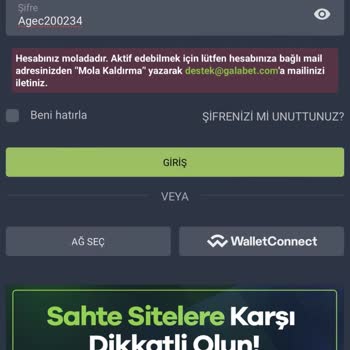 Galabet Hesaptaki Bakiyeyi Sıfırladı!