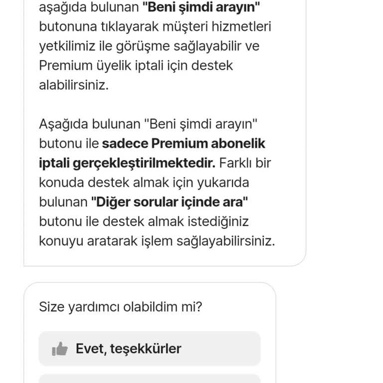 Hepsiburada Premium İptali Yapmıyor