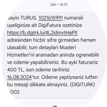 Digiturk Abonelik İptali Sonrası Faturalandırma Sorunu