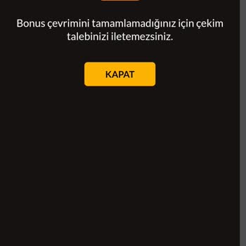 Casibom Bonus Çevrimi Yapmadığım İçin Para Çekemiyorum