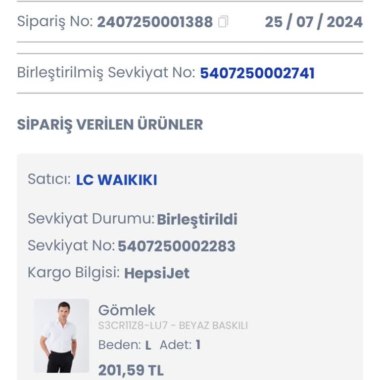 LCW Kargomu Yollamıyor Para İadesi Yapmıyor