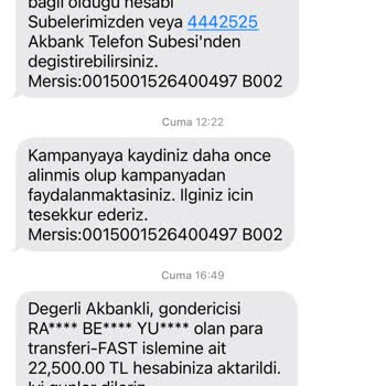 Akbank Juzdan Kampanya Taksitlendirme Problemi