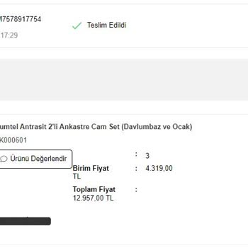 Kumtel Sitesinden Yanlış Gönderilen Ürünler