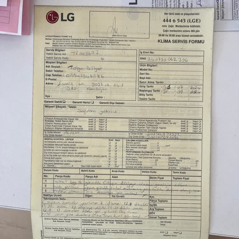 LG Nano Artcool 18000 BTU Klima Soğutma Sorunu