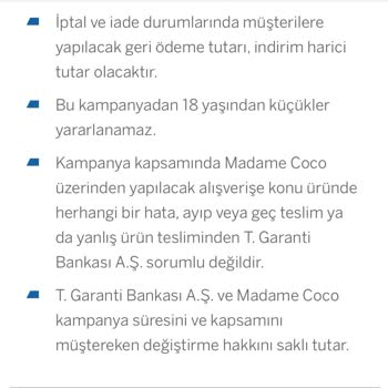 Garanti BBVA Madame Coco Promosyon Kodu Kampanyası