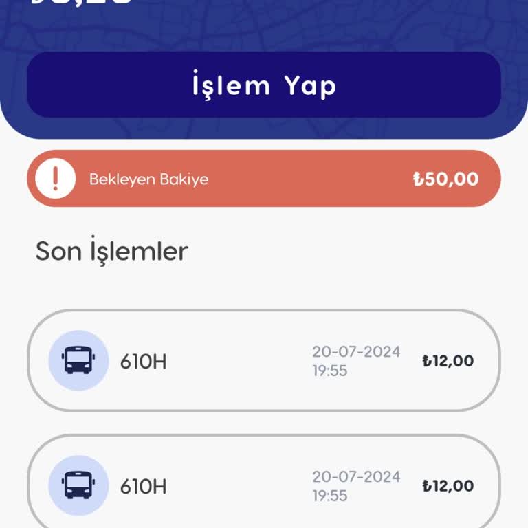 BURULAŞ Dolum Hata Bakiye