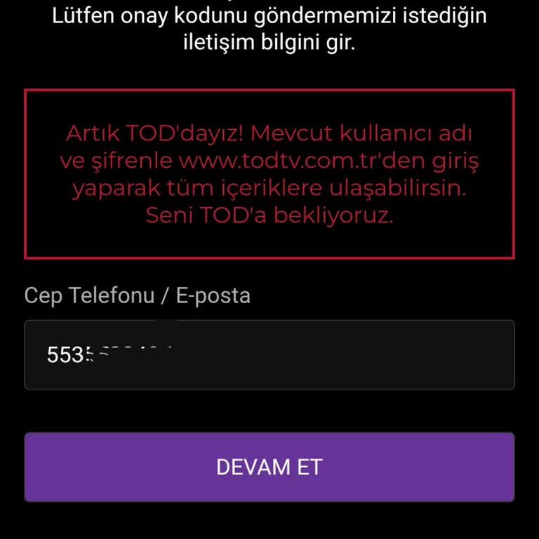Bein Connect Tod A Yönlendiriyor Giriş Yapamıyorum