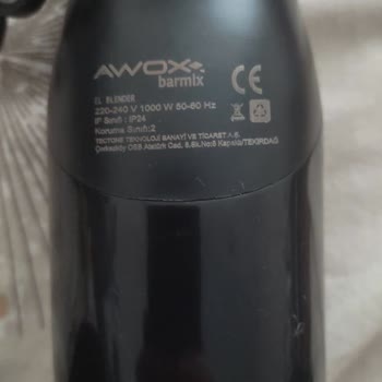 Awox El Blender Parça Kırılması Ve Temsilcisinin Müşteriyi Mağdur Etme