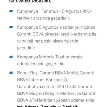 Garanti Bankası BonusFlaş Uygulamasında Taksit Sorunu