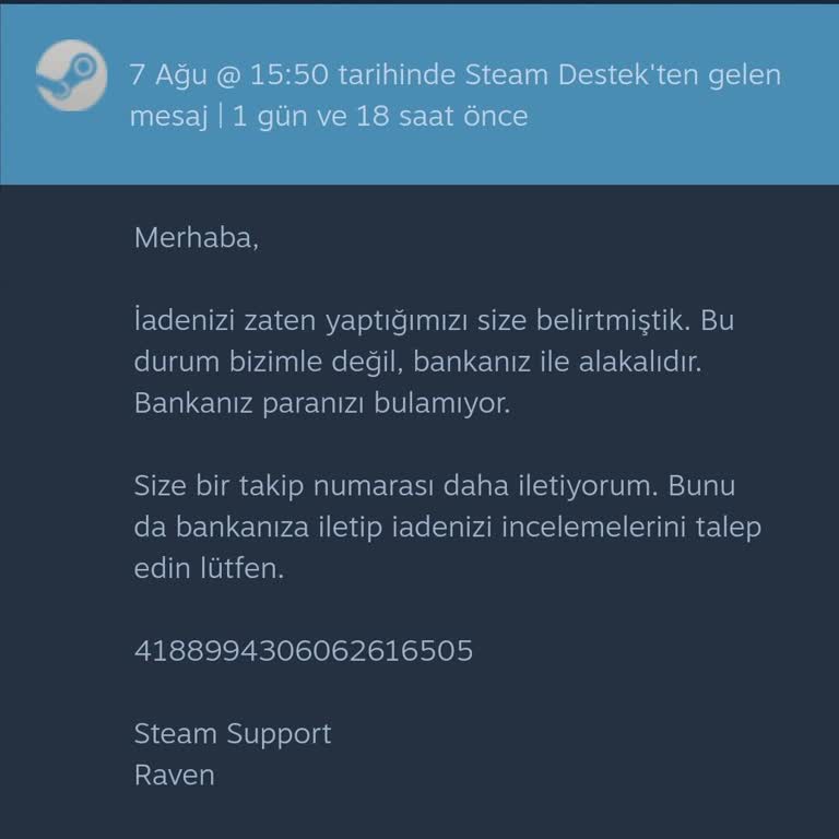 Ziraat Bankası İade Ücretini Kartıma Göndermiyor