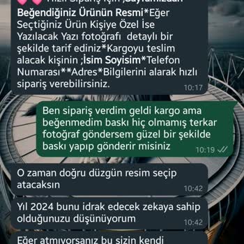 Eflatun Hediyelik Sipariş Sonrası Hayal Kırıklığı: Eksik Baskı Sorunu