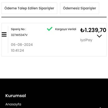 Katreninzeyli Sipariş Teslim Edilmemesi