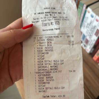 Burger King Yeni Açılan Şubede Yaşanan Sipariş Ve Kalite Sorunları