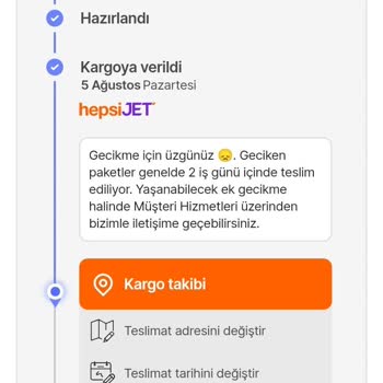 Hepsiburada Sorumsuzluk Diz Boyu. Siparişi Teslim Edemediler.