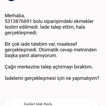 Şok Market İade Problemleri