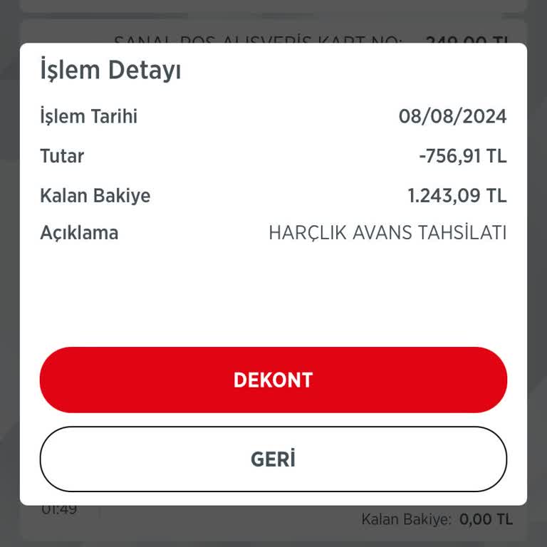 Ziraat Bankası Harçlık Avans Tahsilatı