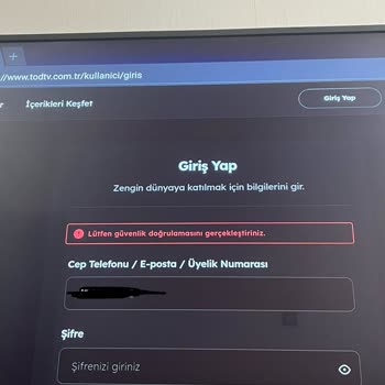 Tod TV Güvenlik Doğrulaması Sorunu