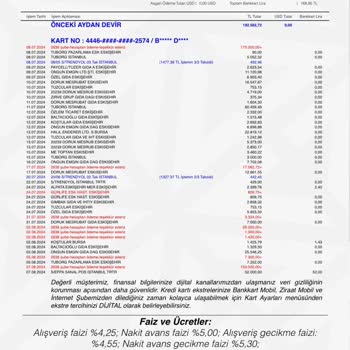 Ziraat Bankası Ekstre Kesim Tarihi Yanıltması