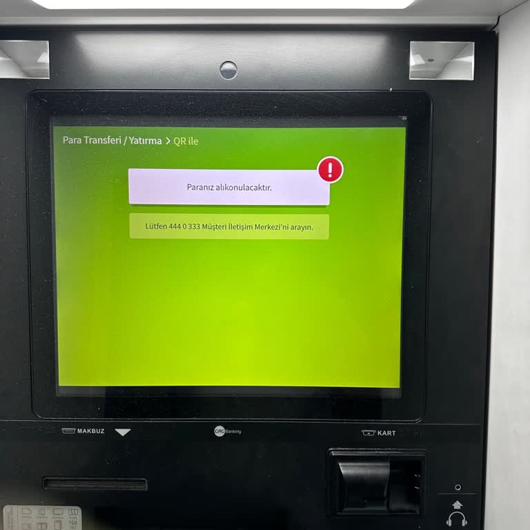 Garanti BBVA Garanti ATM Sıkışan Paramı Eksik Yatırdı.