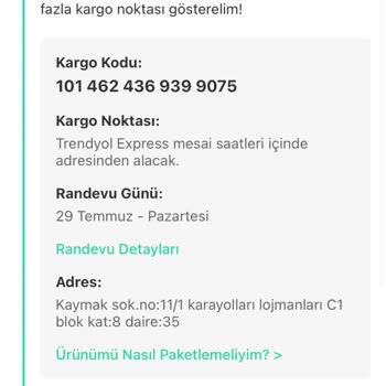 Trendyol Express Dolap HES. Trendyol Ekspreste Farklı Ürün Gönderilen Paket