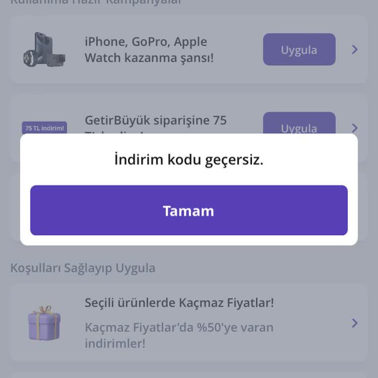 Getir Mağdur Ediyor İlgilenmiyor