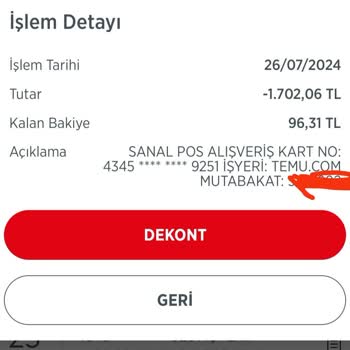 Ziraat Bankası Temu Para İadem Kartıma Yatmadı!