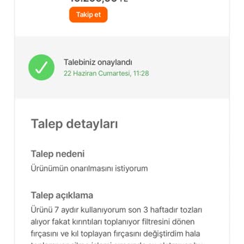 Hepsiburada Arızalı Ürün Tamiri Değişimi İadesi Yapılmıyor