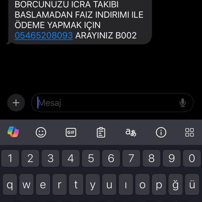 Metka Hukuk (SMS) Borçlu Görünme İle İlgili