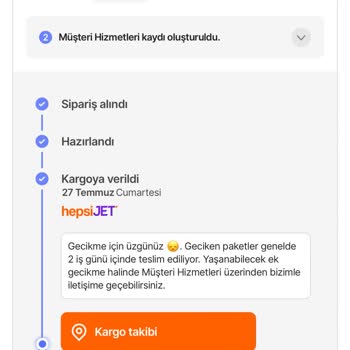 Hepsijet Paketimi Teslim Etmiyor. Hepsiburada İptal Etmiyor