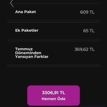Digiturk Haksız Fatura Yansıtıyor.