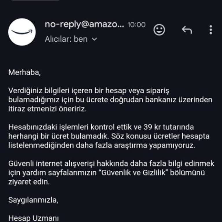 Amazon Tarafından Çekilen Paralar Ve Durumla İlgilenilmemesi