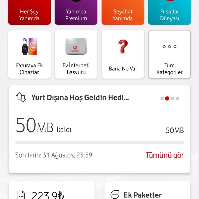 Vodafone Yanlış Tanımlanan Yurt Dışı Hediyesi Sorunu