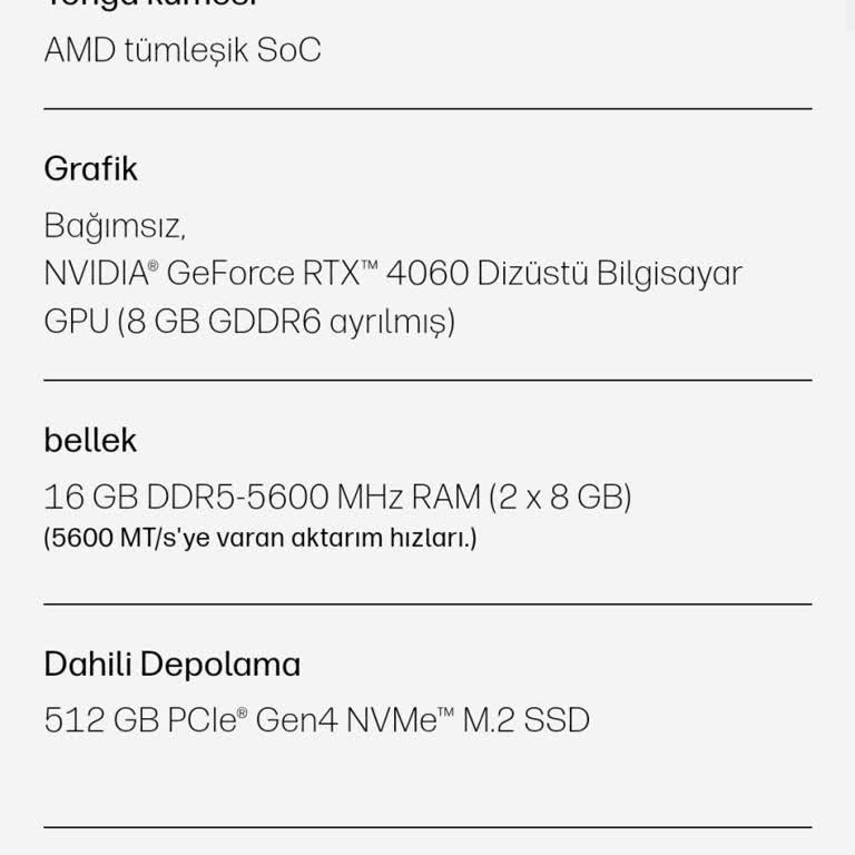HP Victus SSD Şikayeti