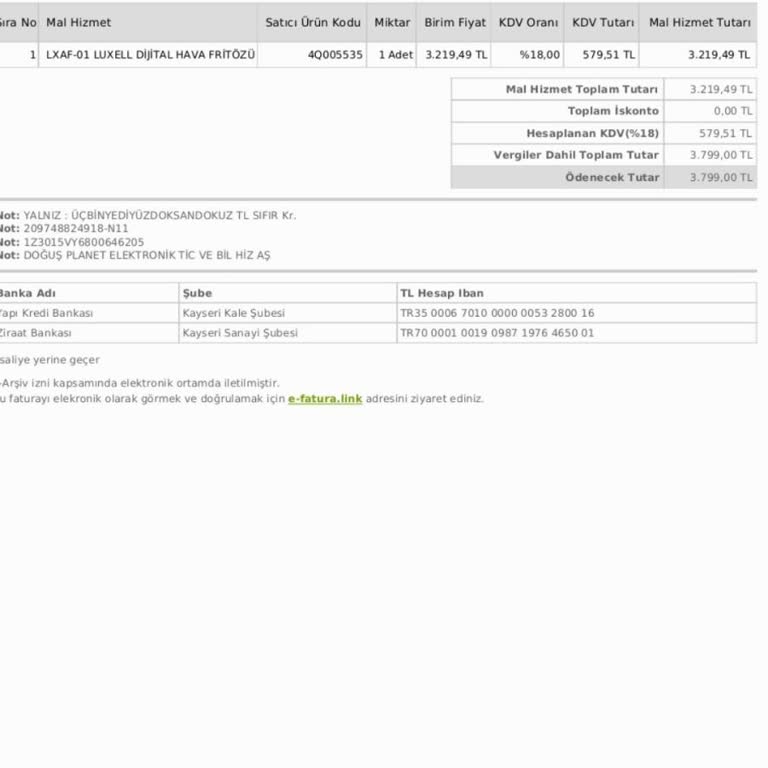 Garantisi Devam Eden Luxell Airfrey Tamir Süresini Geçtiği İçin