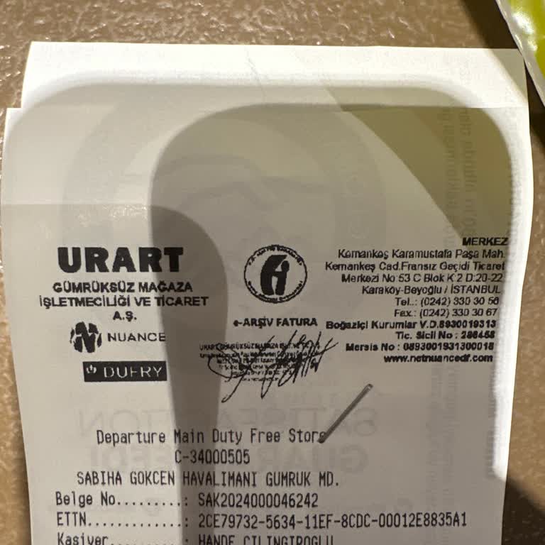 Sabiha Gökçen Duty Free Duty Free Kasiyer Problemi