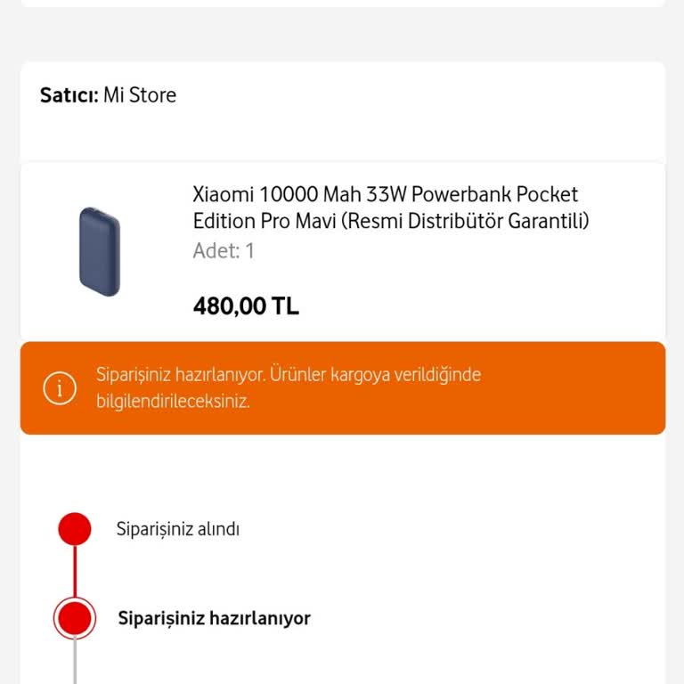 Vodafone Her Şey Yanımda Alışverişi Sipariş Hazırlanıyor Da Kaldı