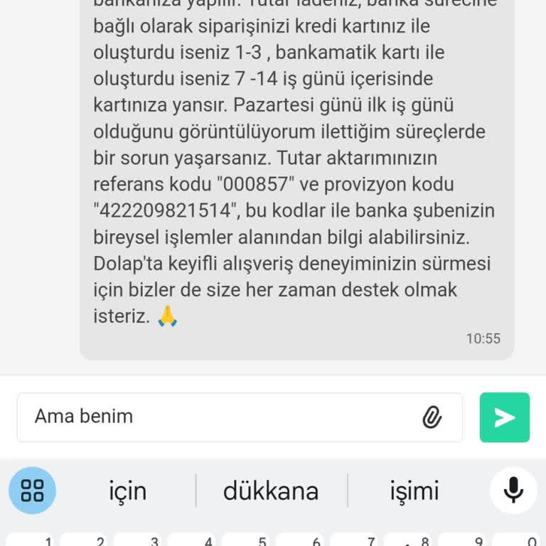 Halkbank Paramın İade Edilmesini İstiyorum