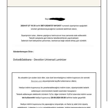 Beymen Ürünü Satışa Koymasına Rağmen Tedarik Edemiyor.