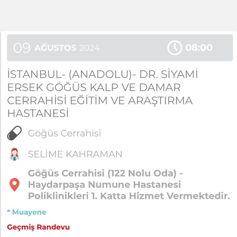 Haydarpaşa Numune Hastanesi'nde Randevu Ve Doktor Sorunu
